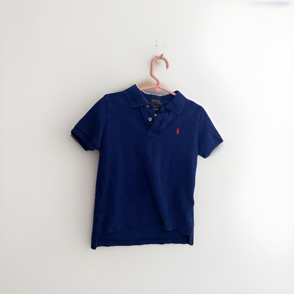 Ralph‎ Lauren3 Year Old Boys Blue T Shirt With Orange Horse